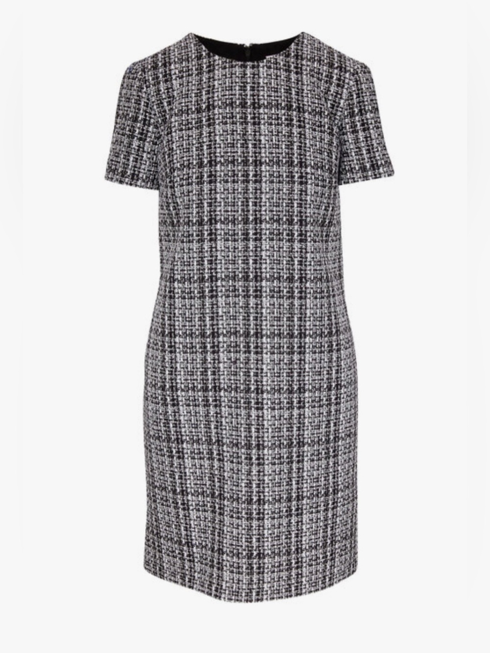 Carolina Herrera New Tweed Short Sleeve Shift Dress Size 8 $1,690.00